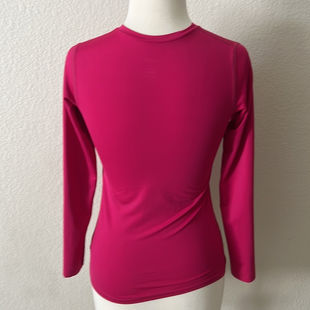 Reebok Raspberry Playdry Long Sleeve Tee - Picture 4 of 5